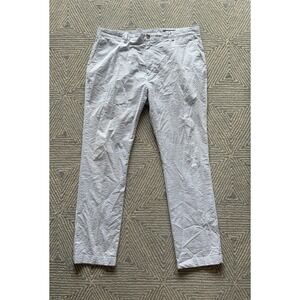 Vineyard Vines Breaker‎ Pant White/Blue Seersucker - 40x32
